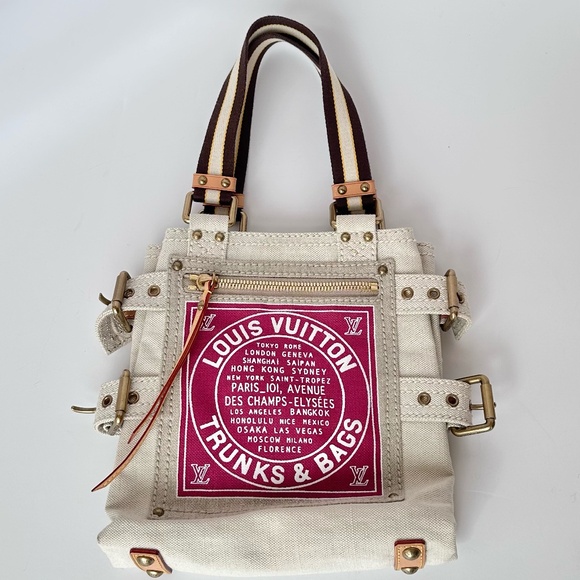 Louis Vuitton Limited Edition Cruise Line Globe Shopper PM Pink Tote - Picture 1 of 11